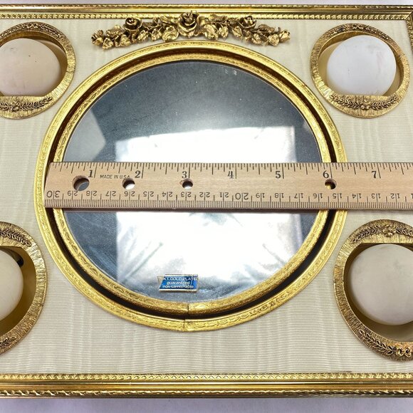 Vintage Matson Rose Lighted Makeup Mirror and Case - Picture 11 of 13